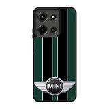 Mini Cooper Style British Racing Black Green Motorola Moto G 5G 2025 Case FE2949