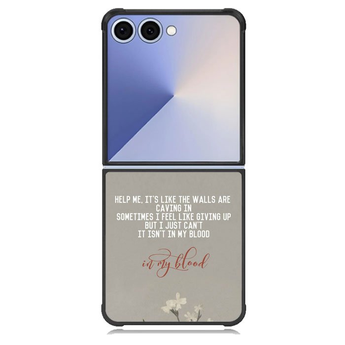 Shawn Mendes In My Blood  lyrics Samsung Galaxy Z Flip 7 Case BC1510