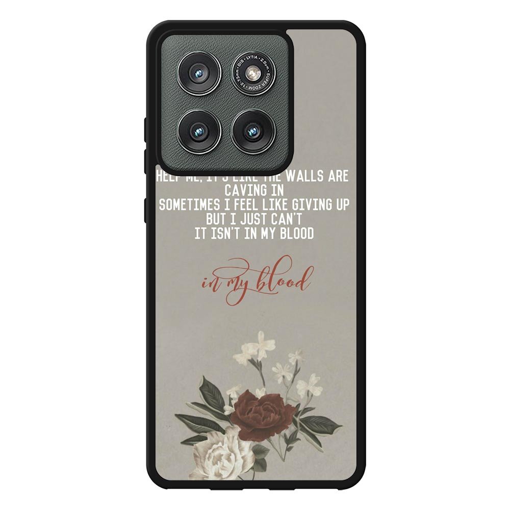 Shawn Mendes In My Blood  lyrics Case Motorola Moto Edge 2025 BC1510