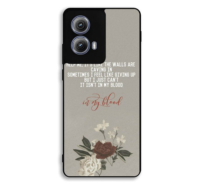 Shawn Mendes In My Blood  lyrics Motorola Moto Edge 2024 Case BC1510