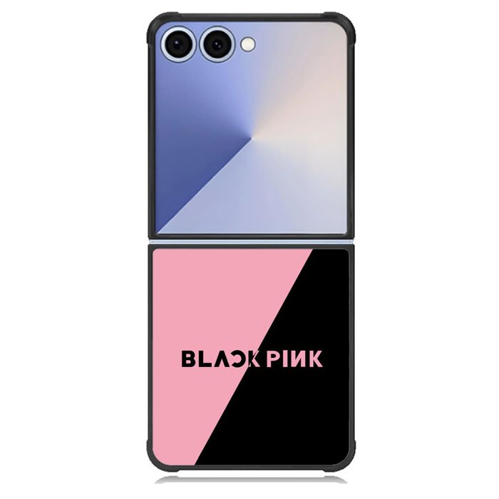 black pink logo Samsung Galaxy Z Flip 7 Case BC1509