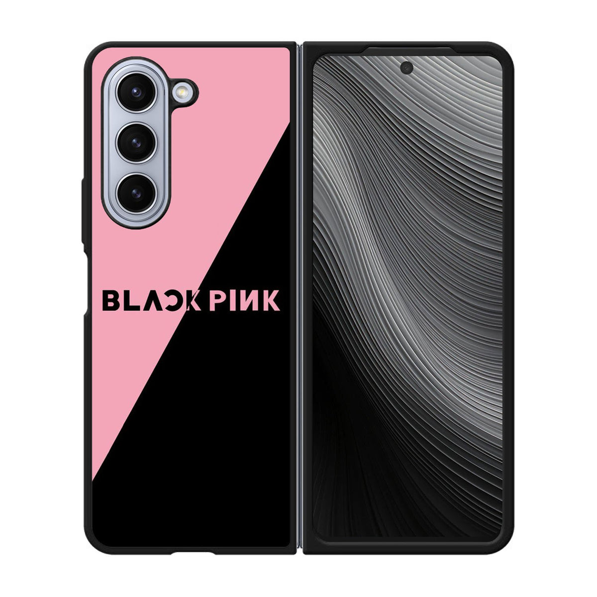 black pink logo Case Samsung Galaxy z Fold 5 5G BC1509