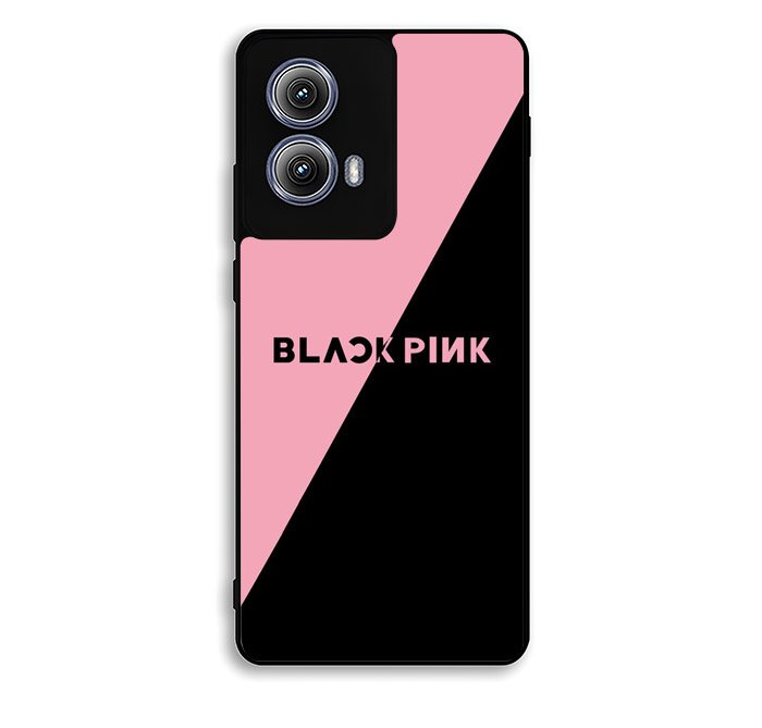black pink logo Motorola Moto Edge 2024 Case BC1509