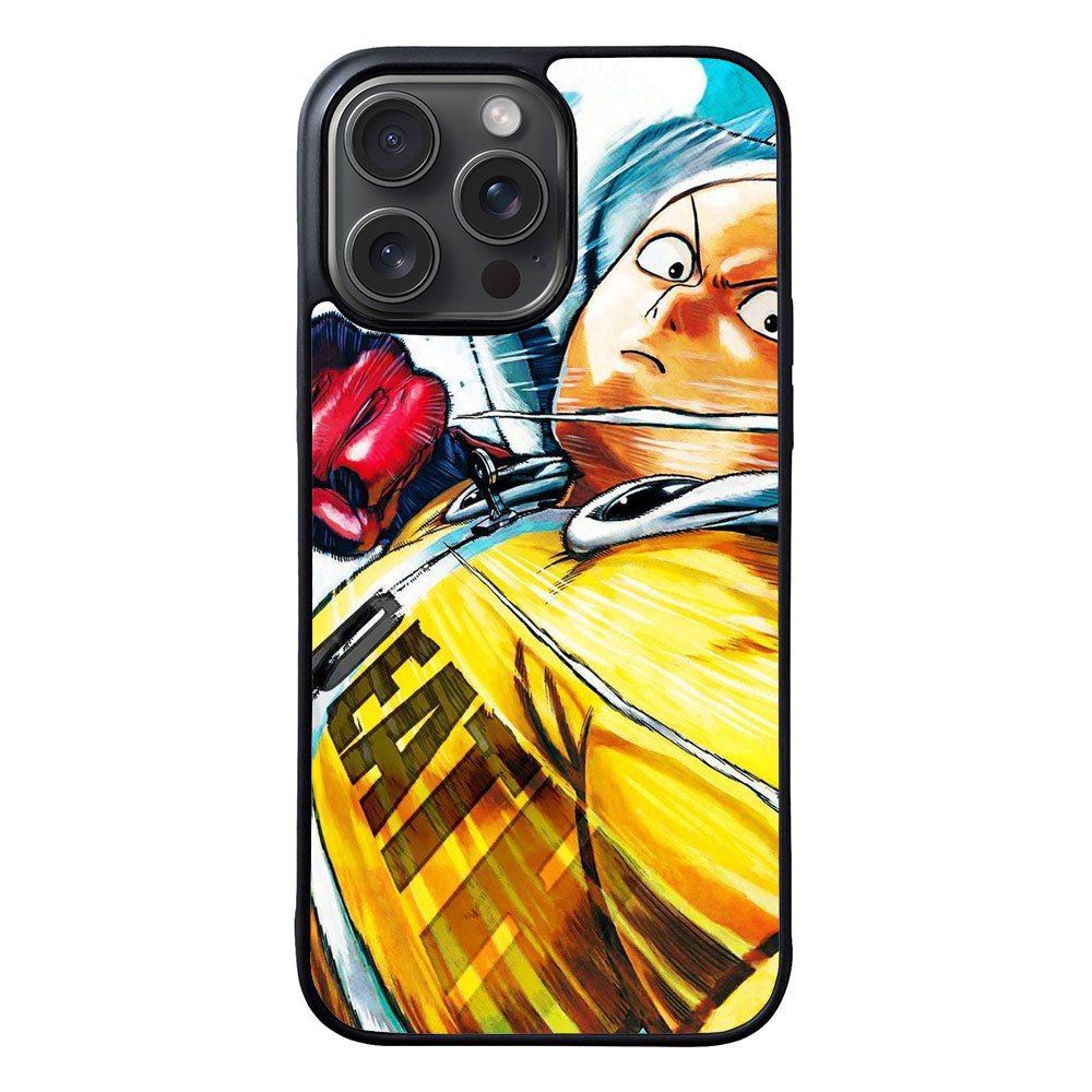 Saitama One Punch Man Anime Case iPhone 15 Pro BC1508