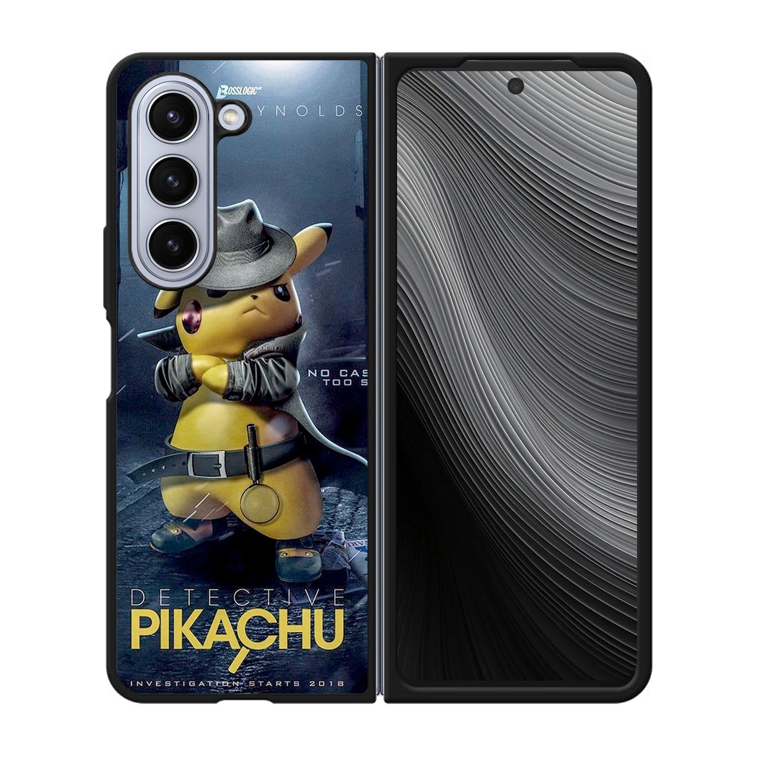 pokemon detective pikachu Case Samsung Galaxy z Fold 5 5G BC0989