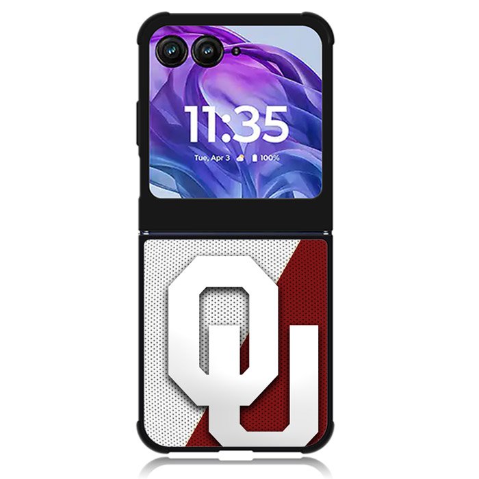 Oklahoma Sooners Logo Motorola Moto Razr 2024 , Moto Razr 50 Case