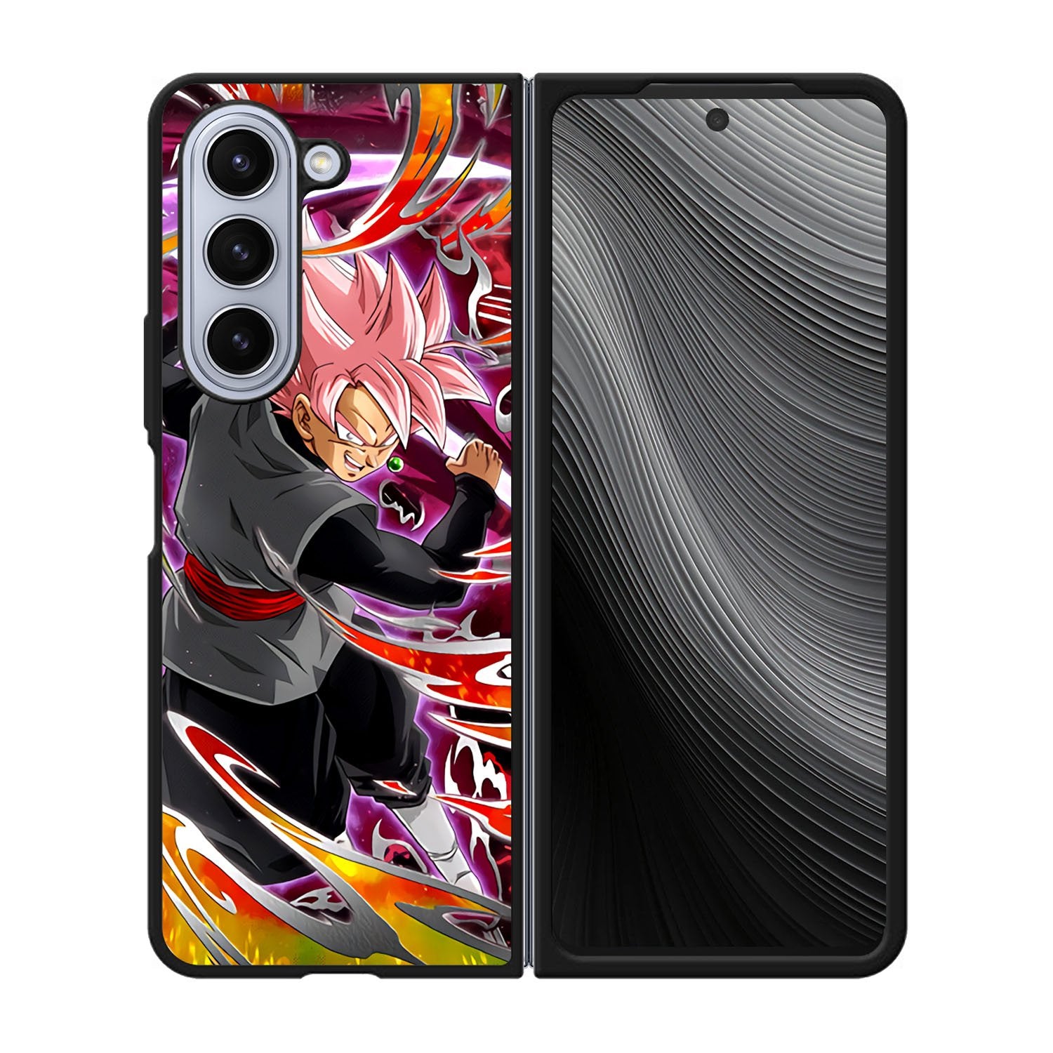 Goku Super saiyan black rose Case Samsung Galaxy z Fold 5 5G BC1005