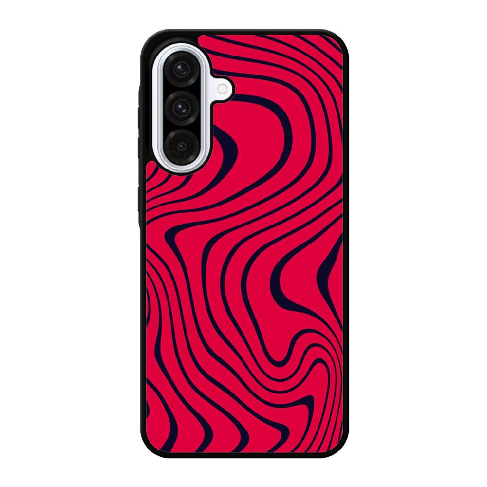 Pewdiepie red and black wavy Samsung Galaxy A56 Case BC1021