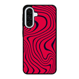 Pewdiepie red and black wavy Samsung Galaxy A56 Case BC1021