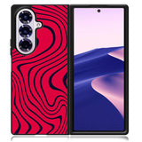 Pewdiepie red and black wavy Samsung Galaxy Z Fold 7 5G Case BC1021