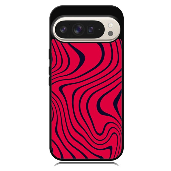 Pewdiepie red and black wavy Google Pixel 10 Pro XL Case BC1021