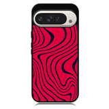 Pewdiepie red and black wavy Google Pixel 10 | Google Pixel 10 Pro Case BC1021