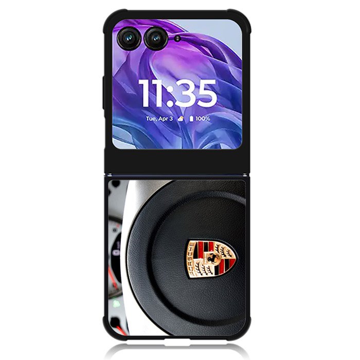 Porsche Logo 1st Motorola Moto Razr 2024 , Moto Razr 50 Case