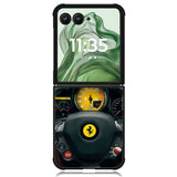 Red Ferrari Logo Z4552 Motorola Moto Razr+ Plus 2024/2025 Case, Motorola Razr 50 Ultra/50s Ultra Case
