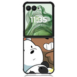 we bare bears Z4591 Motorola Moto Razr+ Plus 2024/2025 Case, Motorola Razr 50 Ultra/50s Ultra Case
