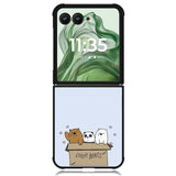 Free we bare bears Z4592 Motorola Moto Razr+ Plus 2024/2025 Case, Motorola Razr 50 Ultra/50s Ultra Case