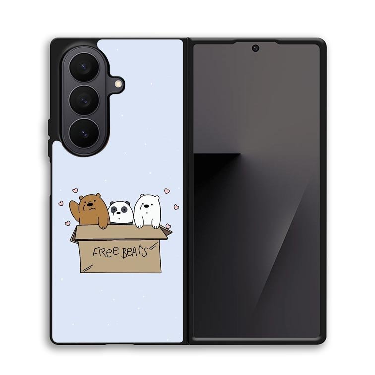 Free we bare bears Z4592 Samsung Galaxy Z Fold 7 Case