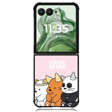 Cute we bare bears Z4593 Motorola Moto Razr+ Plus 2024/2025 Case, Motorola Razr 50 Ultra/50s Ultra Case