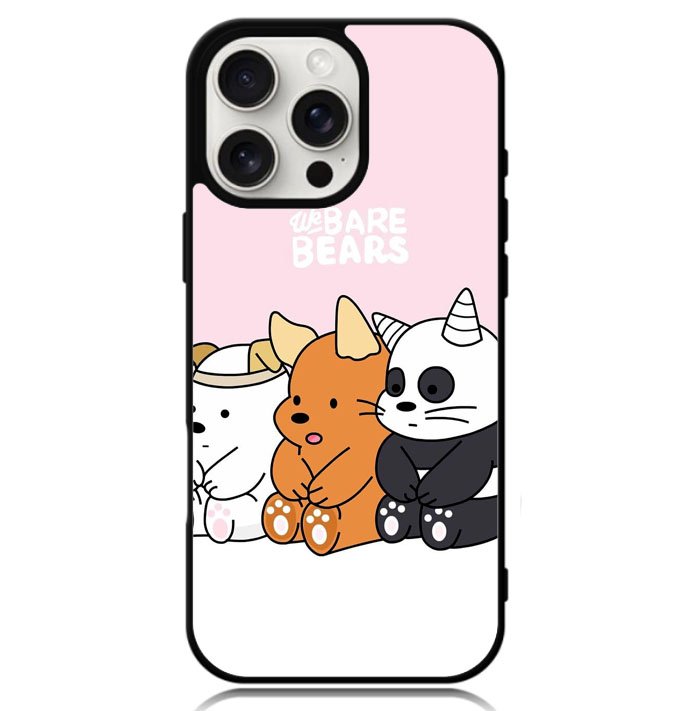Cute we bare bears Z4593 iPhone 16 Pro Case