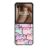 pusheen pattern Z4602 Motorola Moto RAZR Plus 2025 Case