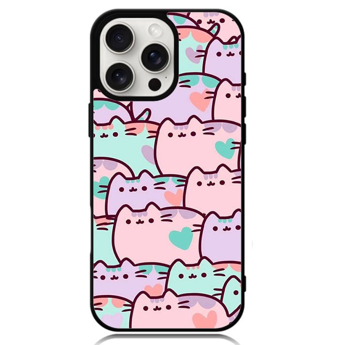 pusheen pattern Z4602 iPhone 16 Pro Max Case