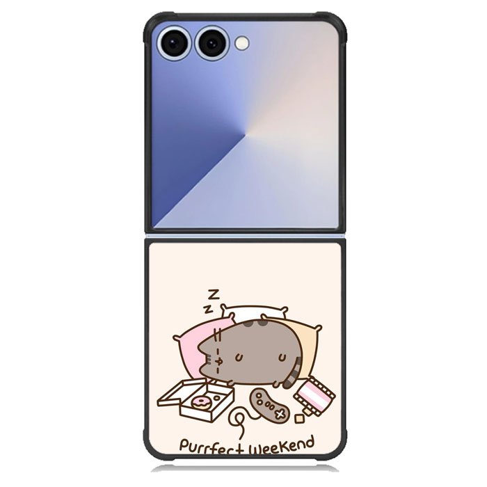 pusheen cat Samsung Galaxy Z Flip 7 Case BC1035
