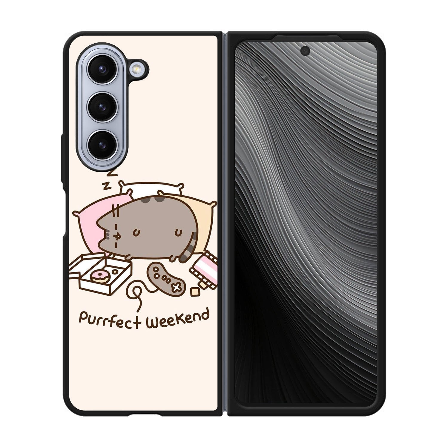 pusheen cat Case Samsung Galaxy z Fold 5 5G BC1035