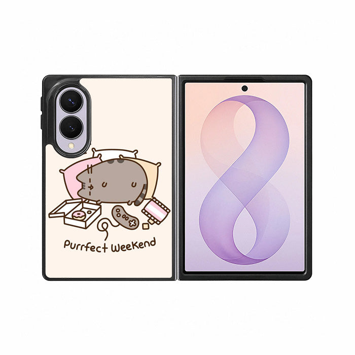 pusheen cat Samsung Galaxy Z Fold 8 Case BC1035