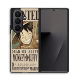 New Monkey D Luffy bounty poster Z4605 Samsung Galaxy Z Fold 7 Case