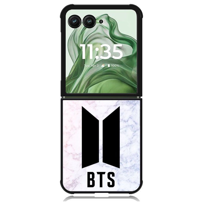 BTS Logo Z4701 Motorola Moto Razr+ Plus 2024/2025 Case, Motorola Razr 50 Ultra/50s Ultra Case