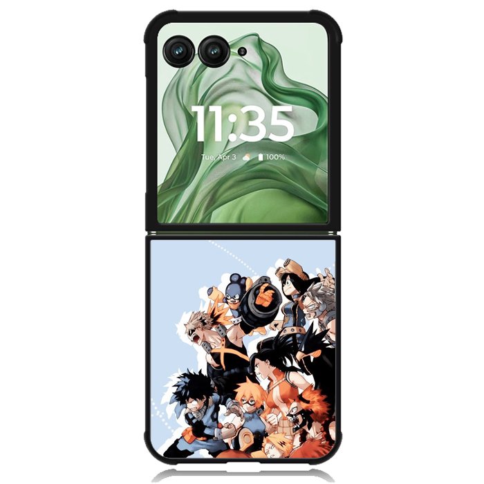 my hero academia full team Z5002 Motorola Moto Razr+ Plus 2024/2025 Case, Motorola Razr 50 Ultra/50s Ultra Case