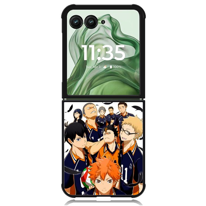 haikyuu season 4 Z5008 Motorola Moto Razr+ Plus 2024/2025 Case, Motorola Razr 50 Ultra/50s Ultra Case