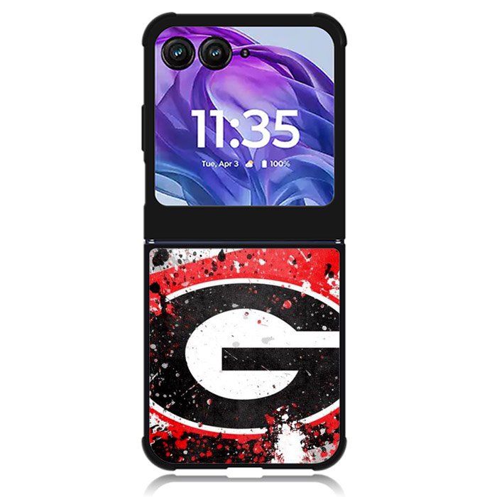 university of georgia bulldogs Logo 2nd Motorola Moto Razr 2024 , Moto Razr 50 Case