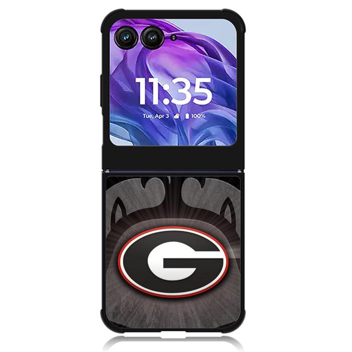 university georgia bulldogs Logo 1st Motorola Moto Razr 2024 , Moto Razr 50 Case