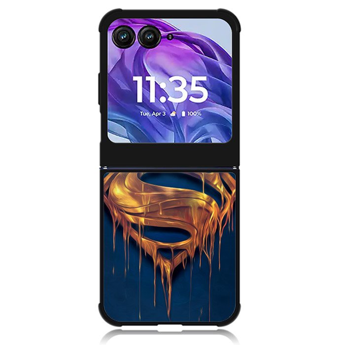 Superman gold Logo Motorola Moto Razr 2024 , Moto Razr 50 Case