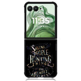 supernatural quotes Z5056 Motorola Moto Razr+ Plus 2024/2025 Case, Motorola Razr 50 Ultra/50s Ultra Case