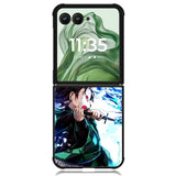 kimetsu no yaiba Z5059 Motorola Moto Razr+ Plus 2024/2025 Case, Motorola Razr 50 Ultra/50s Ultra Case