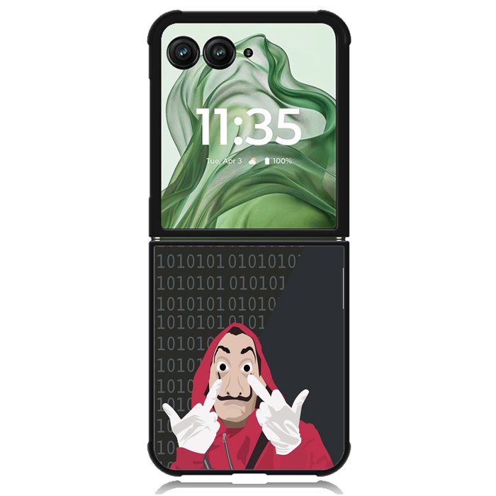 la casa de papel Z5070 Motorola Moto Razr+ Plus 2024/2025 Case, Motorola Razr 50 Ultra/50s Ultra Case