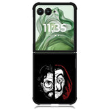 la casa de papel Z5072 Motorola Moto Razr+ Plus 2024/2025 Case, Motorola Razr 50 Ultra/50s Ultra Case