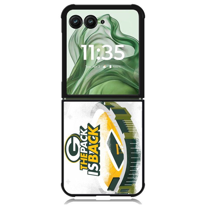 green bay packers Z5096 Motorola Moto Razr+ Plus 2024/2025 Case, Motorola Razr 50 Ultra/50s Ultra Case