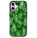 monstera leaves seamless tropical Z8005 iPhone 16 Plus Case