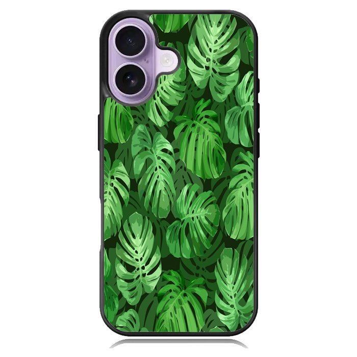 monstera leaves seamless tropical Z8005 iPhone 17 Case