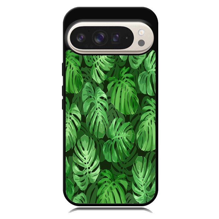 monstera leaves seamless tropical Z8005 Google Pixel 9 | Google Pixel 9 Pro Case