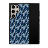 Japanese Gold Cloud Wave Indigo Pattern Z8008 Samsung Galaxy S25 Ultra 5G Case