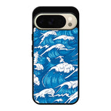storm waves seamless pattern raging ocean water sea Z8009 Google Pixel 10 Pro Case