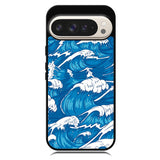 storm waves seamless pattern raging ocean water sea Z8009 Google Pixel 9 | Google Pixel 9 Pro Case