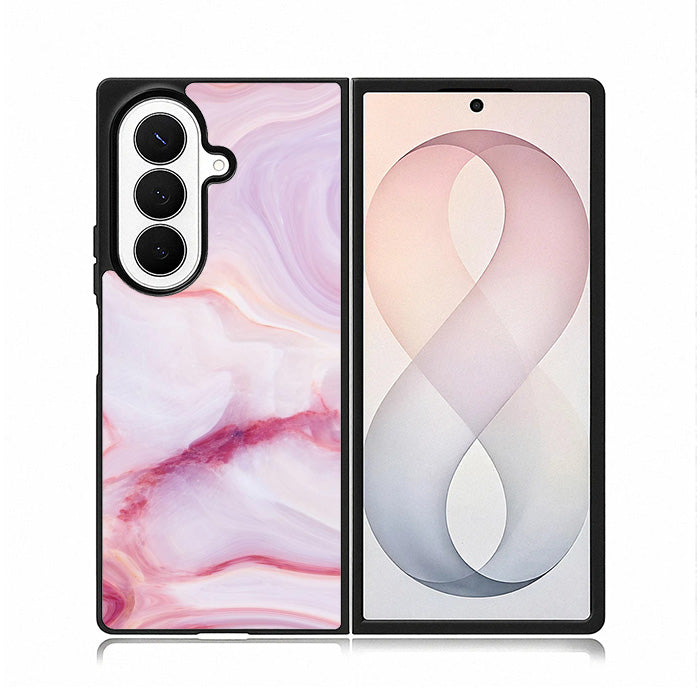Abstract Watercolor Pink Splash Gold Glitter Z8010 Samsung Galaxy Z Fold 8 Ultra Case