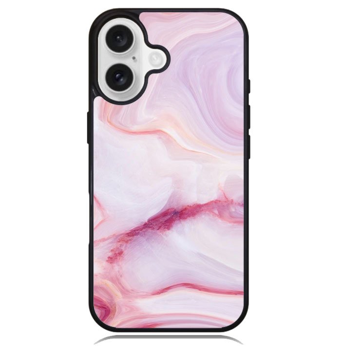 Abstract Watercolor Pink Splash Gold Glitter Z8010 iPhone 16 Plus Case