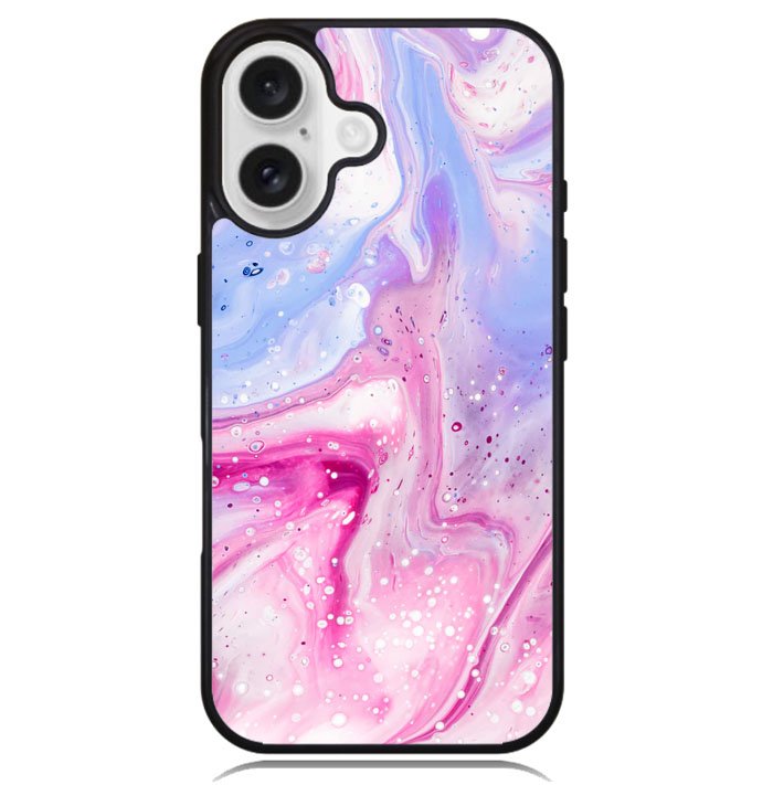 Watercolor Pink Splash Z8011 iPhone 16 Plus Case