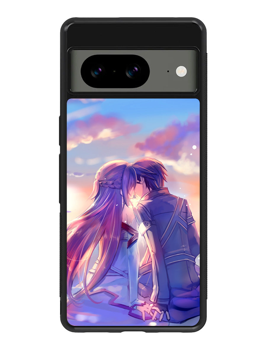 sword art online kirito and asuna Google Pixel 8a Case